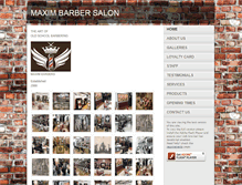 Tablet Screenshot of maximbarbers.com